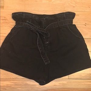 American Eagle Paperbag Denim Shorts